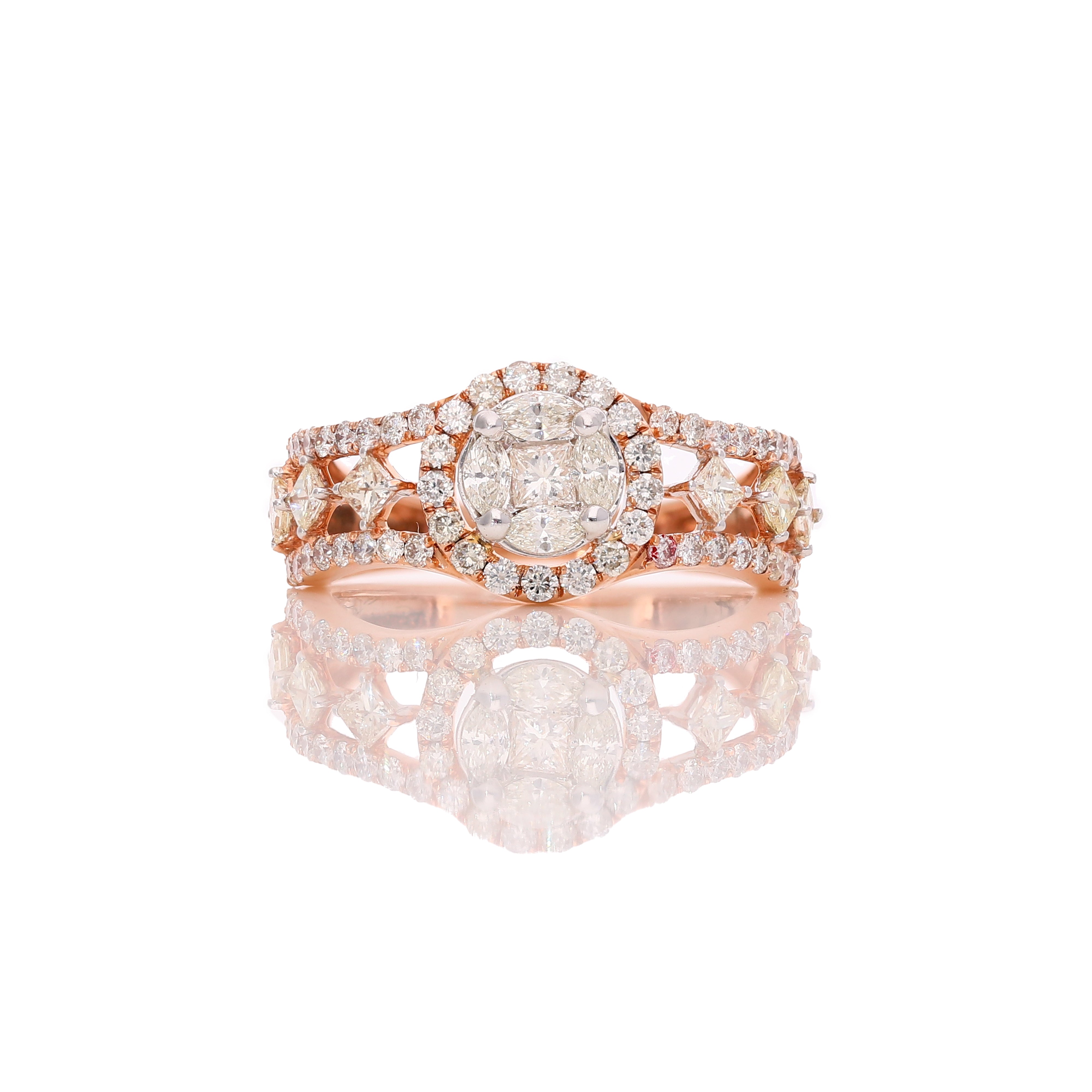 Petalya Cluster Diamond Ring