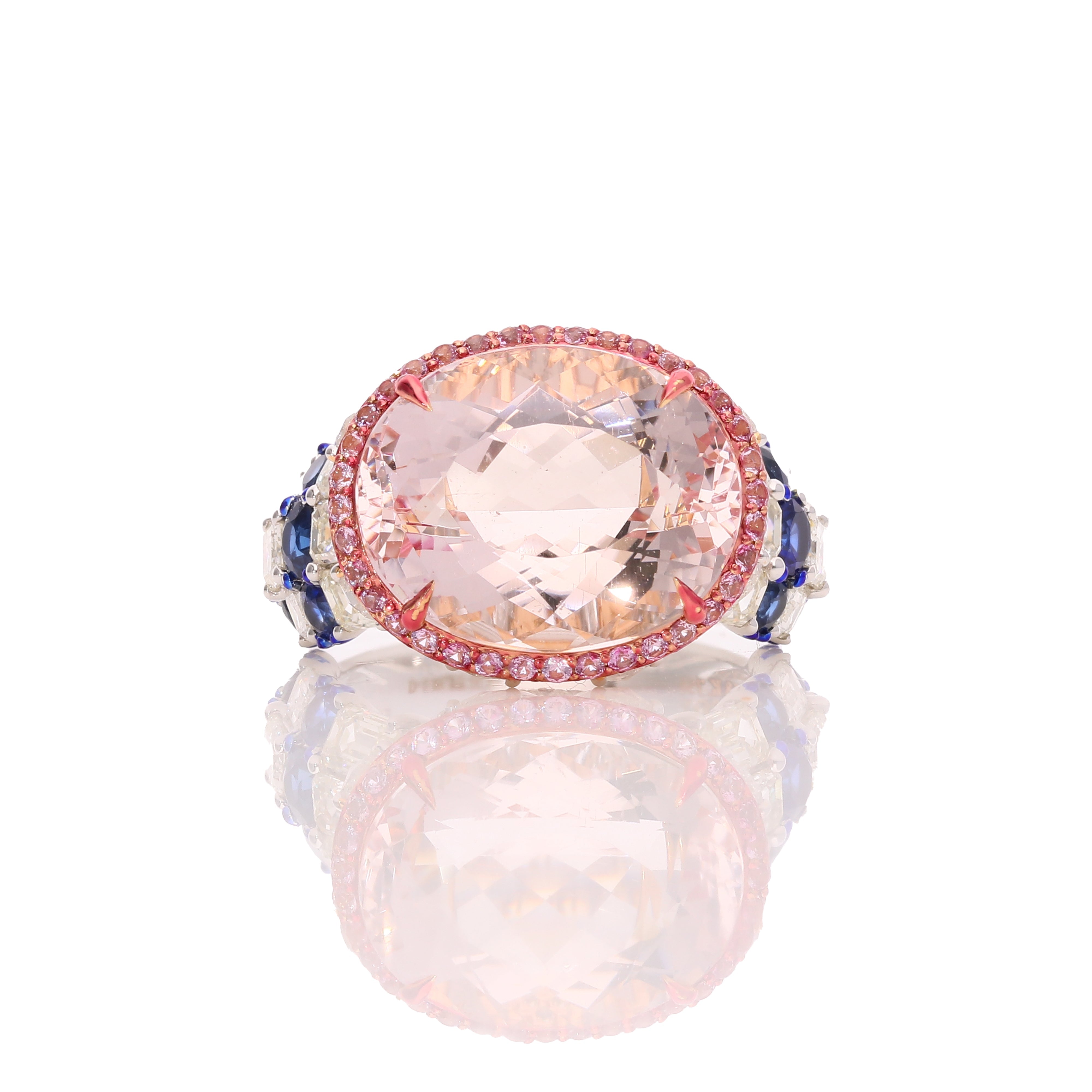 Pink Aurora Diamond Ring