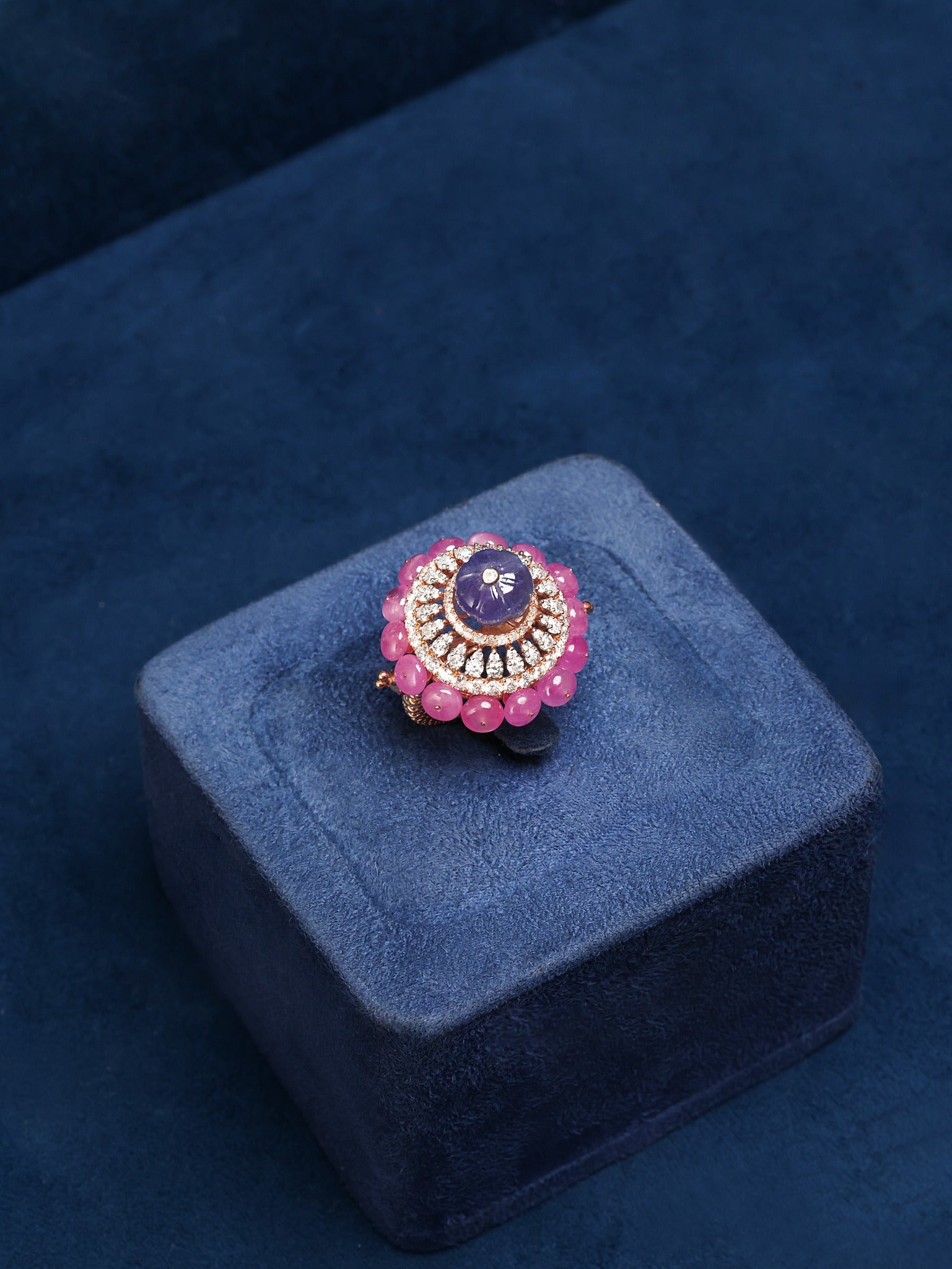 Rosé Blossom Diamond Ring