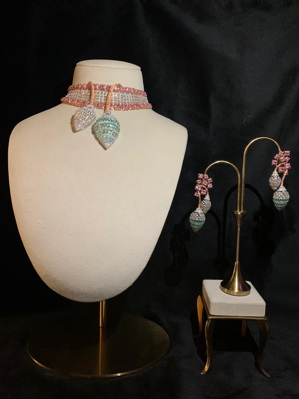 Aurora Cascade Choker Set