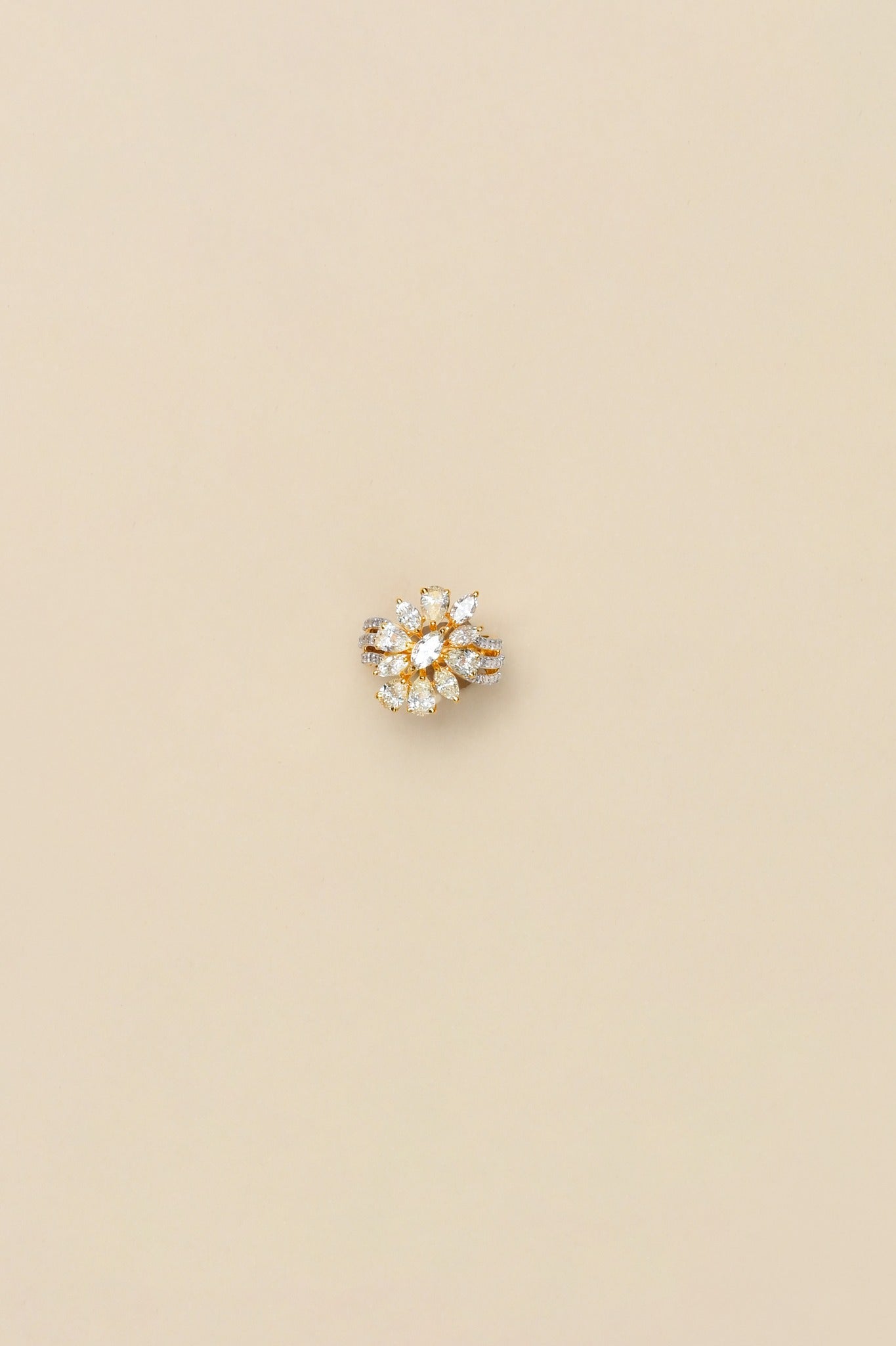 Floral Radiance Diamond Ring