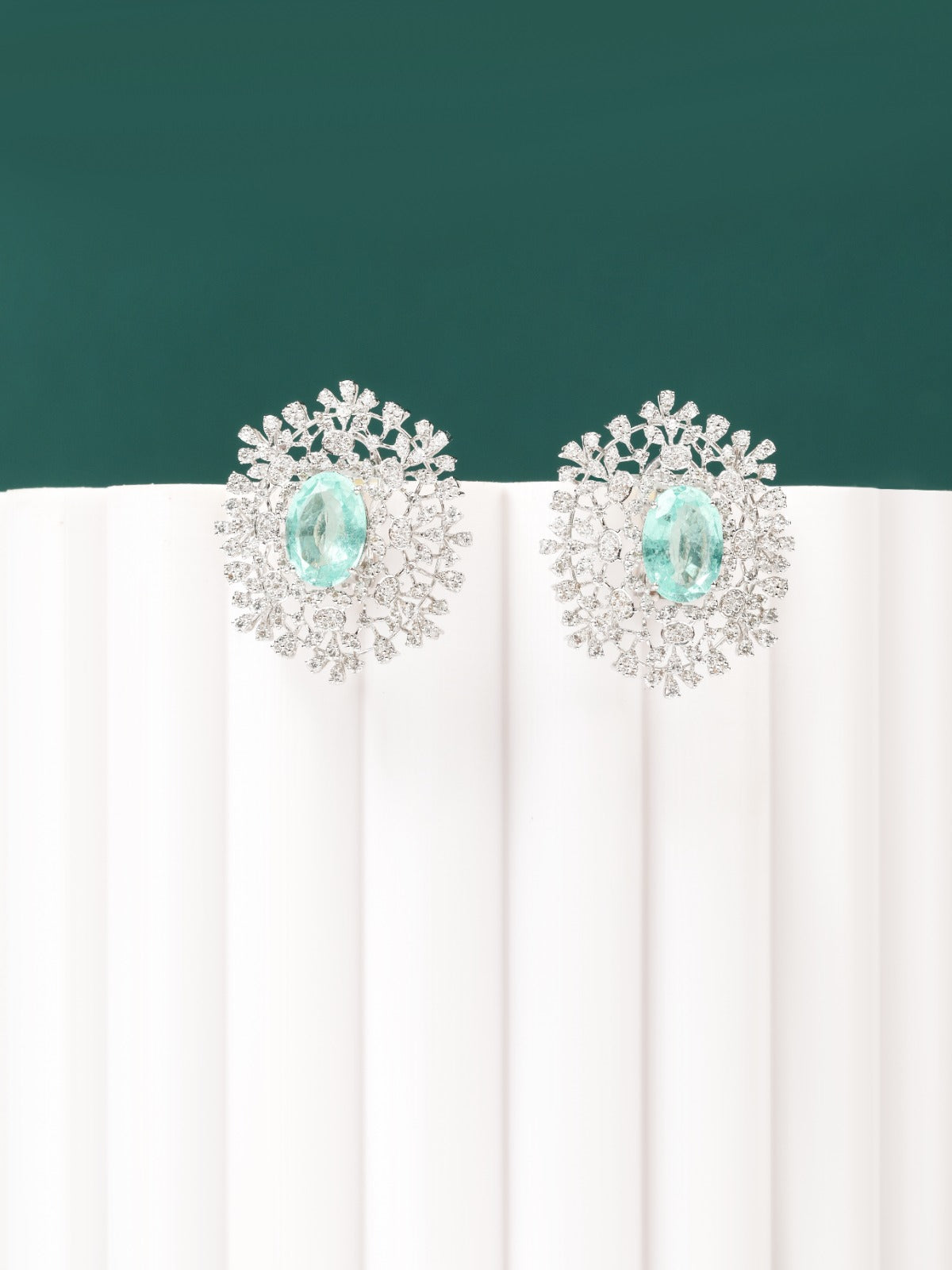Luxe Emerald Diamond Earrings